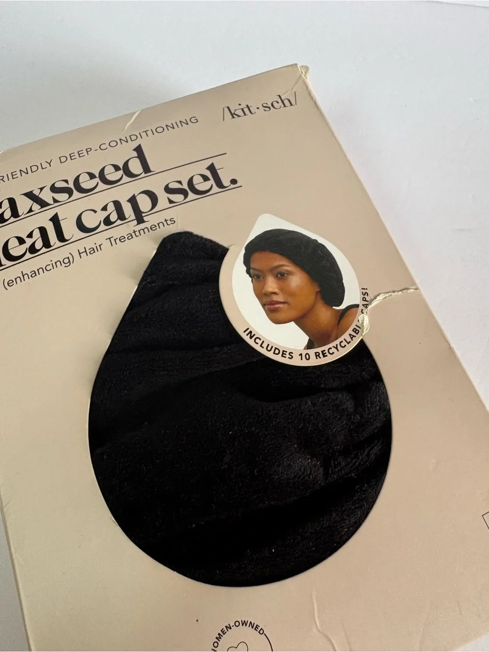 NWT KITSCH Eco-Friendly Flaxseed Heat Cap Set